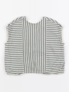 Zara - blouse blanc, vert - 2/3 ans