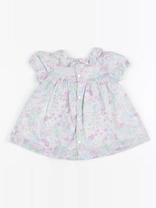 Jacadi - robe liberty bleu, violet - 3 mois