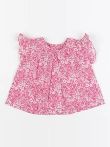Jacadi - blouse liberty rose - 12 mois