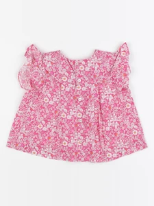 Jacadi - blouse liberty rose - 12 mois