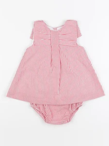 Jacadi - robe blanc, rouge - 6 mois