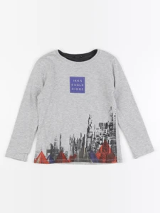 IKKS - tee-shirt réversible gris - 6 ans