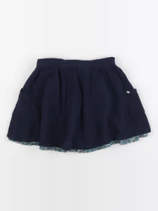Vertbaudet - jupe réversible bleu, vert - 6 ans