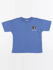 Zara - tee-shirt imprimé au dos bleu - 3 ans