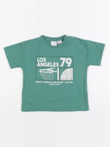Zara - tee-shirt imprimé au dos vert - 3 ans