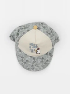 Vertbaudet - casquette beige, vert - 3/6 mois