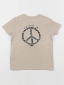 IKKS - tee-shirt imprimé au dos beige - 3 ans