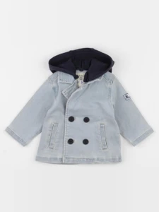 IKKS - veste imprimé au dos bleu - 6 mois