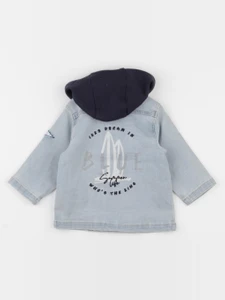 IKKS - veste imprimé au dos bleu - 6 mois