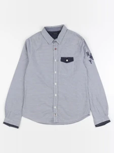 IKKS - chemise imprimé au dos bleu - 10 ans