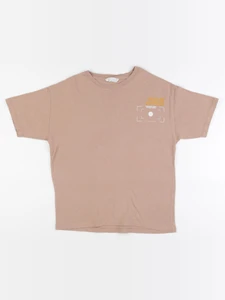 Zara - tee-shirt imprimé au dos beige - 8 ans