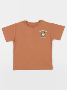 Vertbaudet - tee-shirt imprimé au dos marron - 5 ans