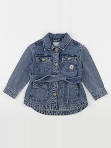 Vertbaudet - veste imprimé au dos bleu - 4 ans