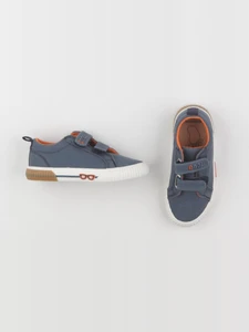 Vertbaudet - tennis à scratch/ lacets bleu - pointure 26