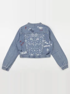 IKKS - veste imprimé au dos bleu - 12 ans