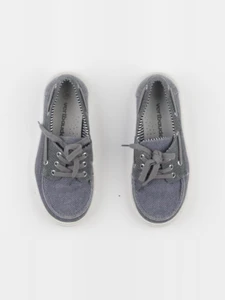 Vertbaudet - tennis à scratch/ lacets bleu, gris - pointure 29