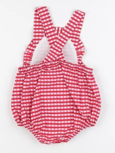 Jacadi - combinaison rose, rouge - 6 mois