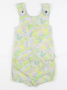 Jacadi - ensemble vert, rose - 24 mois