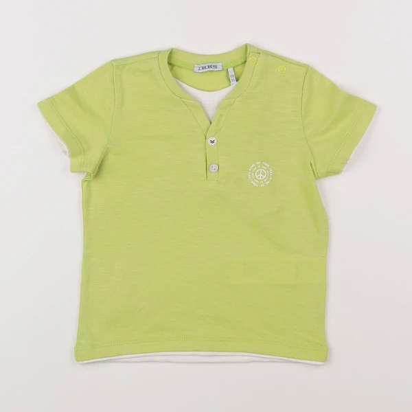 IKKS - tee-shirt imprimé au dos vert - 18 mois
