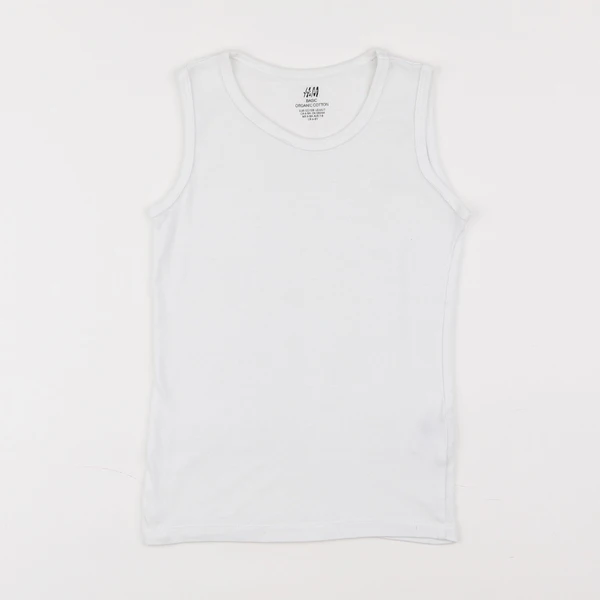 H&M - maillot de corps blanc - 6/8 ans