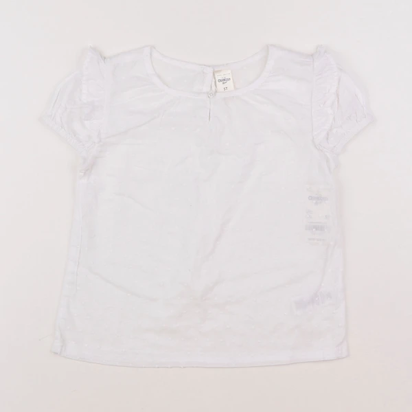 Oshkosh - blouse blanc - 5 ans