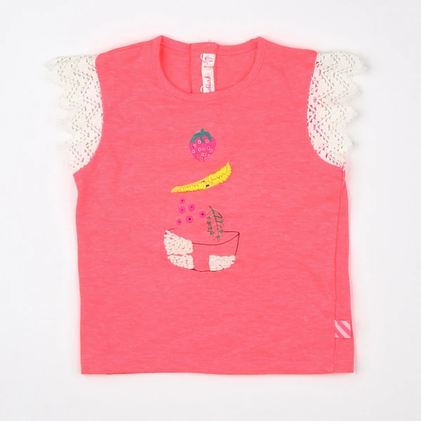 Billie Blush - tee-shirt rose fluo - 6 mois