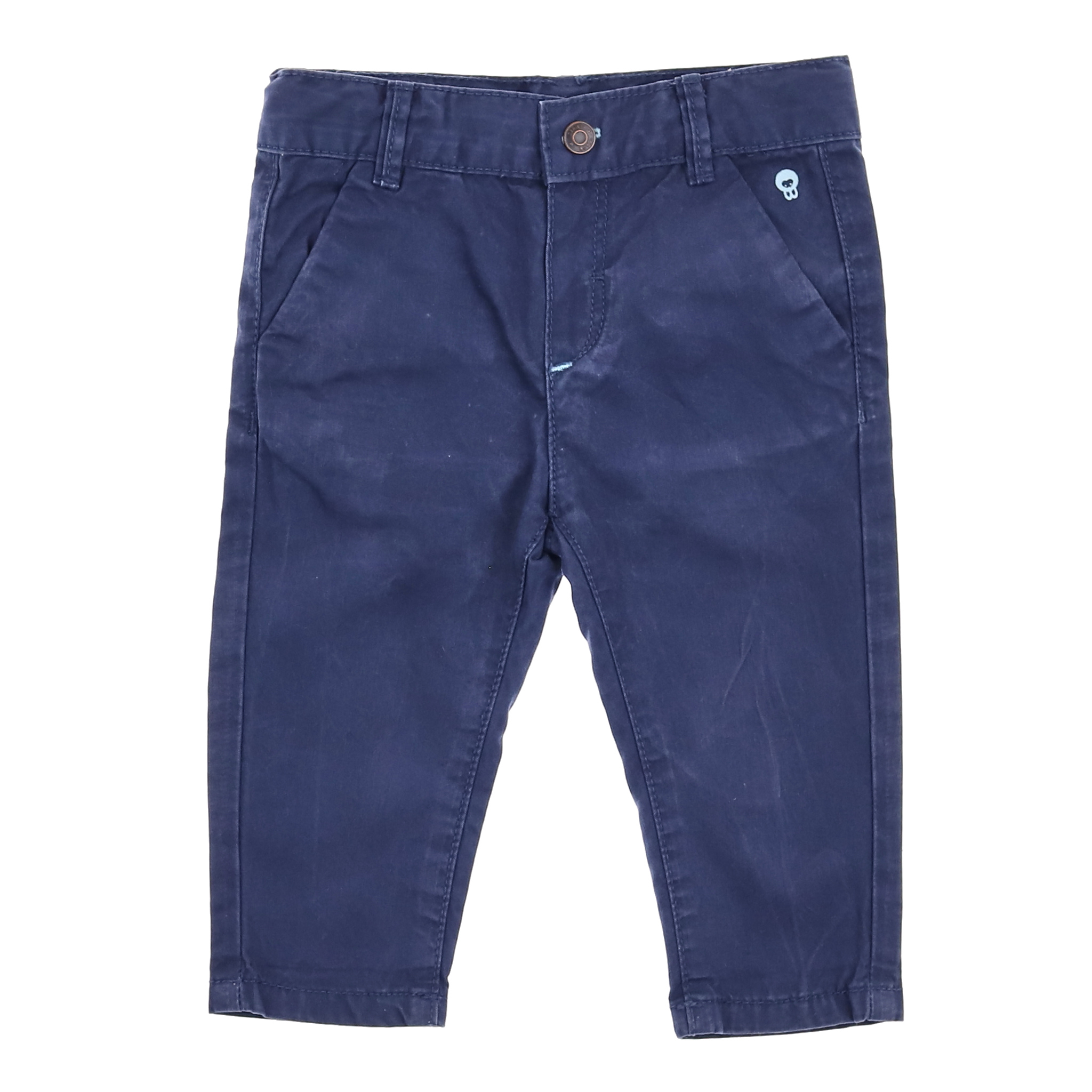 Obaïbi - pantalon bleu - 6 mois