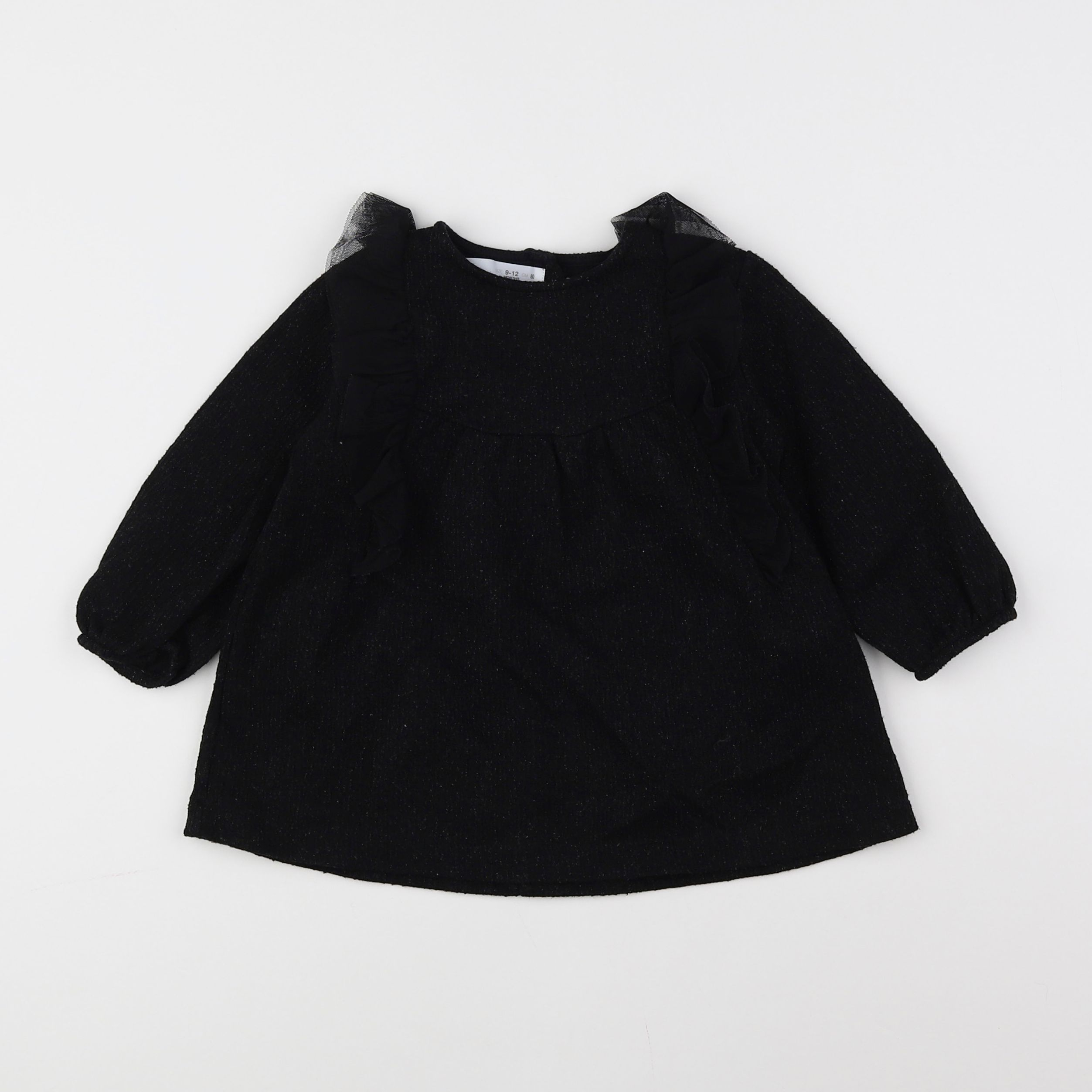 Zara - robe noir - 9/12 mois