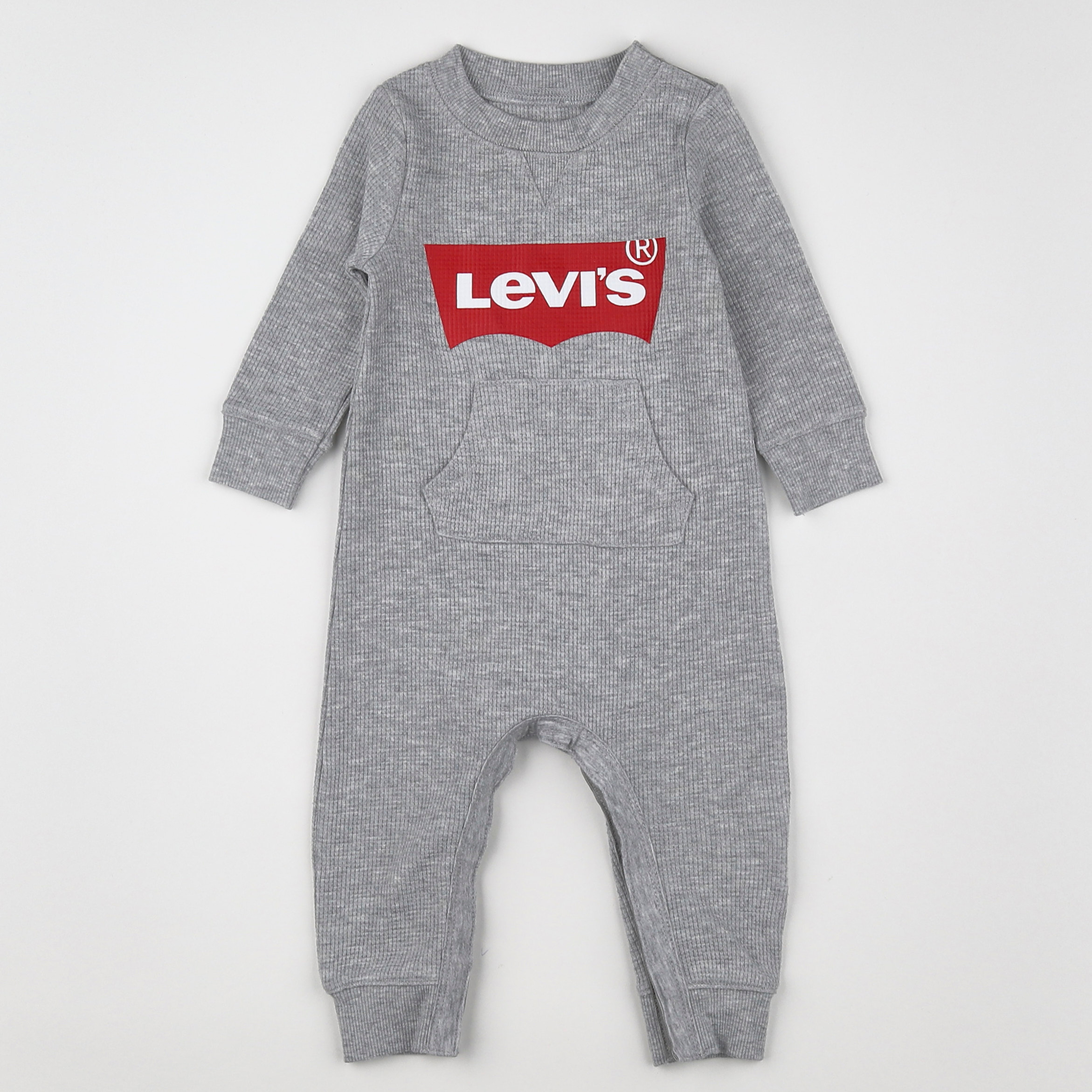 Levi's - pyjama coton gris, rouge - 6 mois