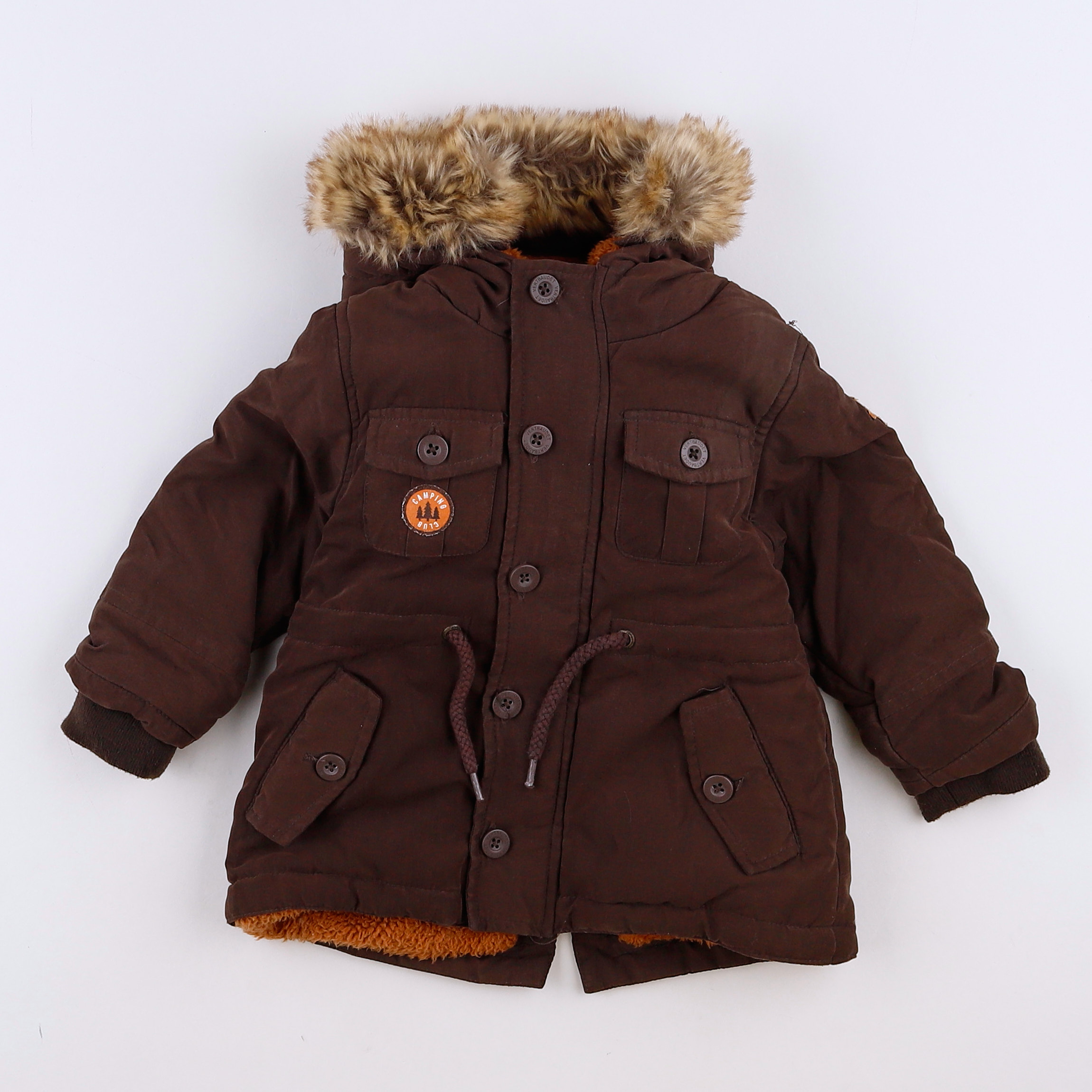 Vertbaudet - parka marron - 12 mois