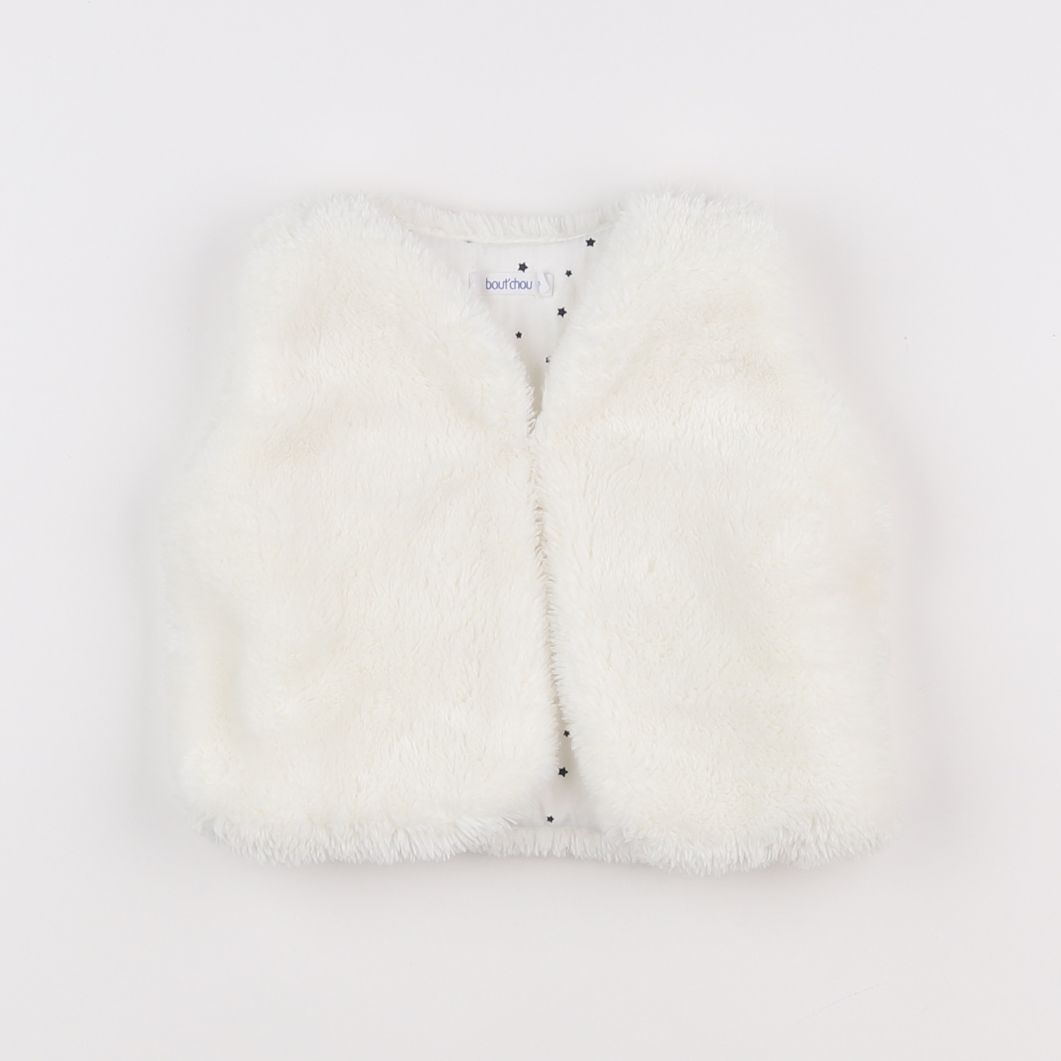 Boutchou - gilet blanc - 6 mois