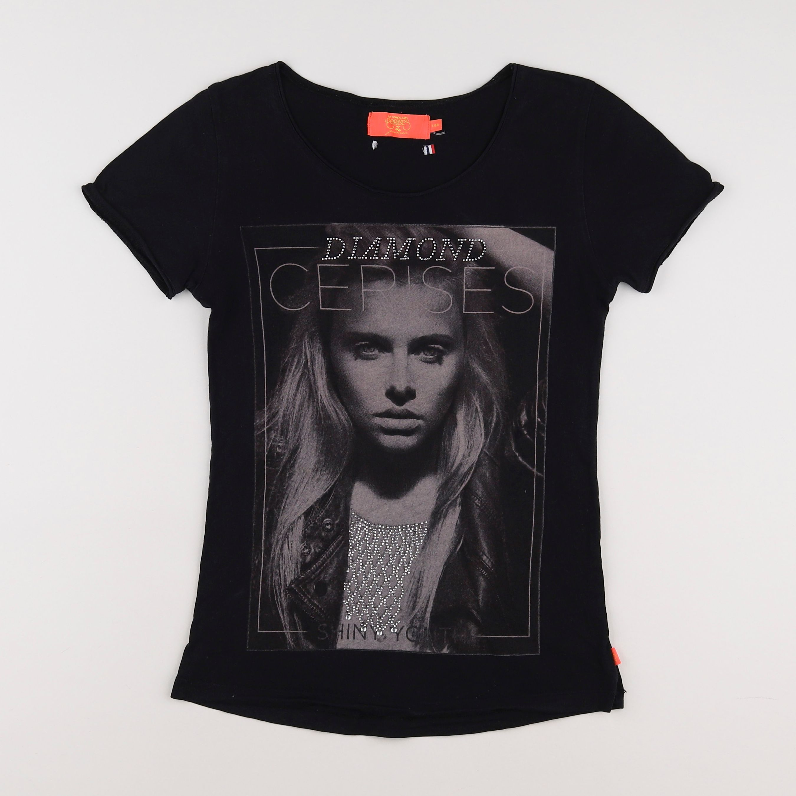 Le temps des cerises  - tee-shirt noir - 14 ans