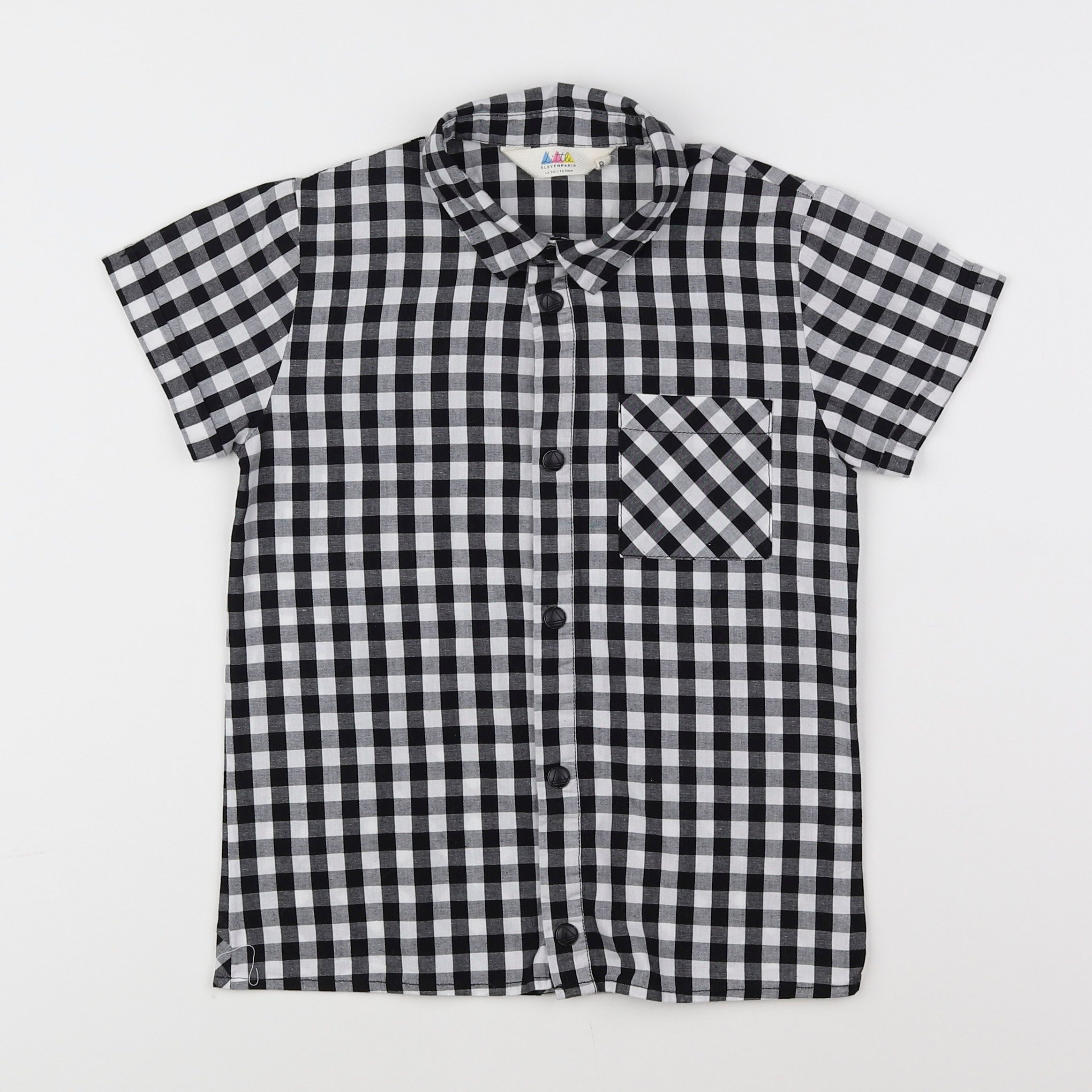 Little Eleven Paris - chemise noir - 8 ans