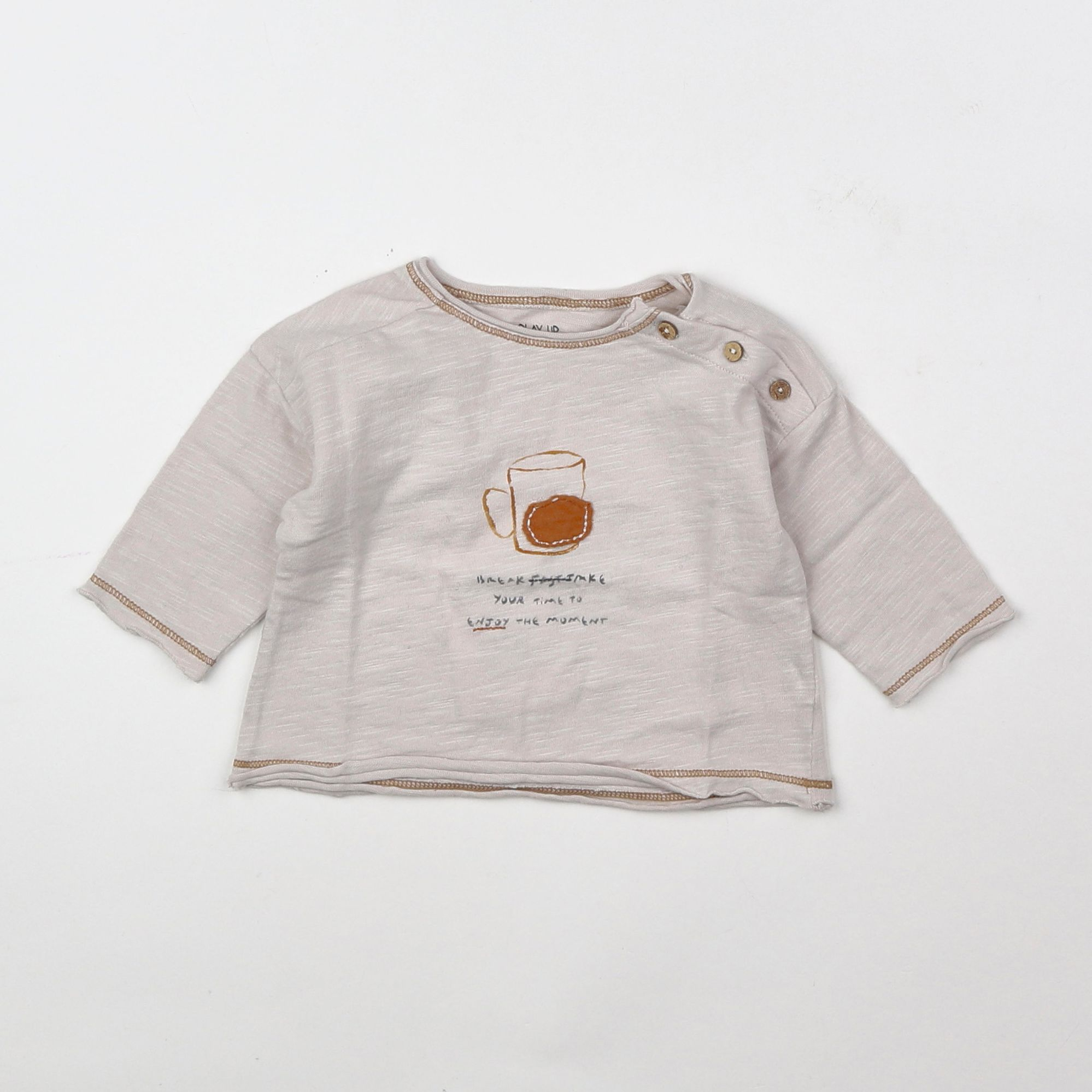 Play Up - tee-shirt beige - 3 mois