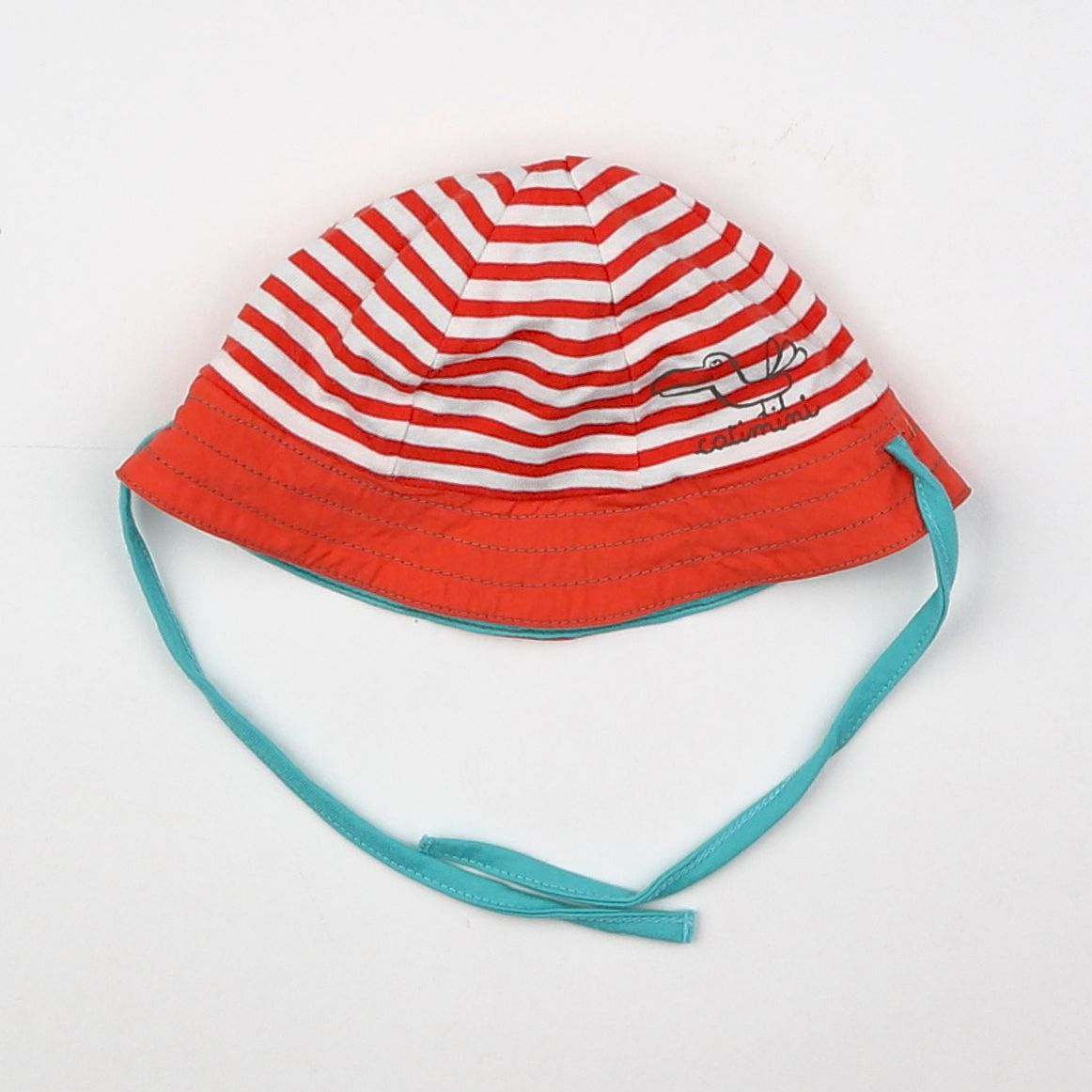 Catimini - chapeau blanc, rouge - 0/3 mois