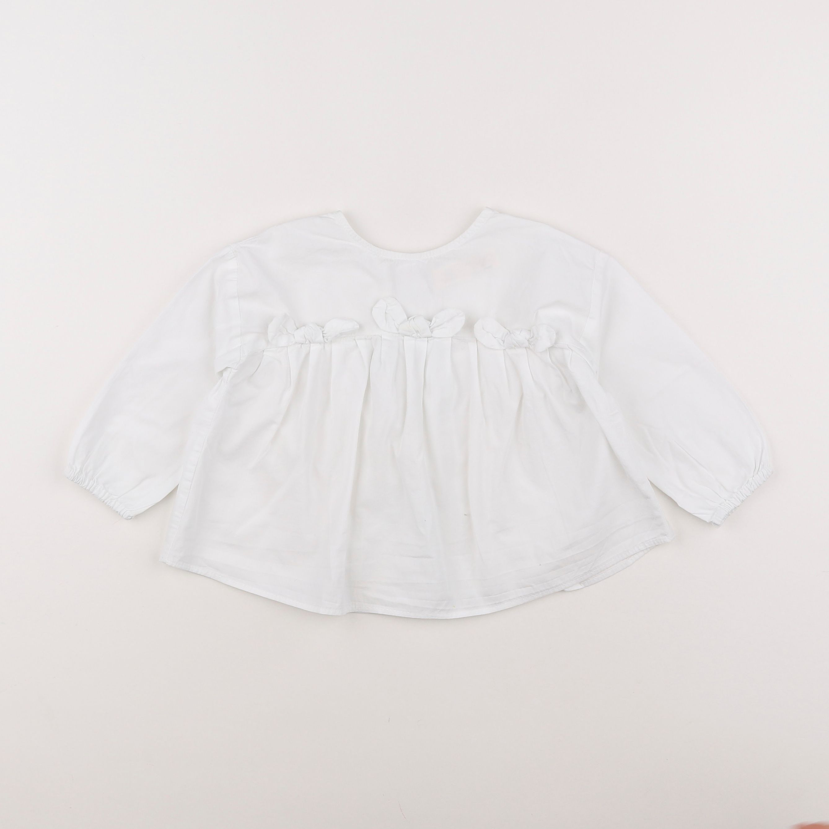 Zara - blouse blanc - 12/18 mois