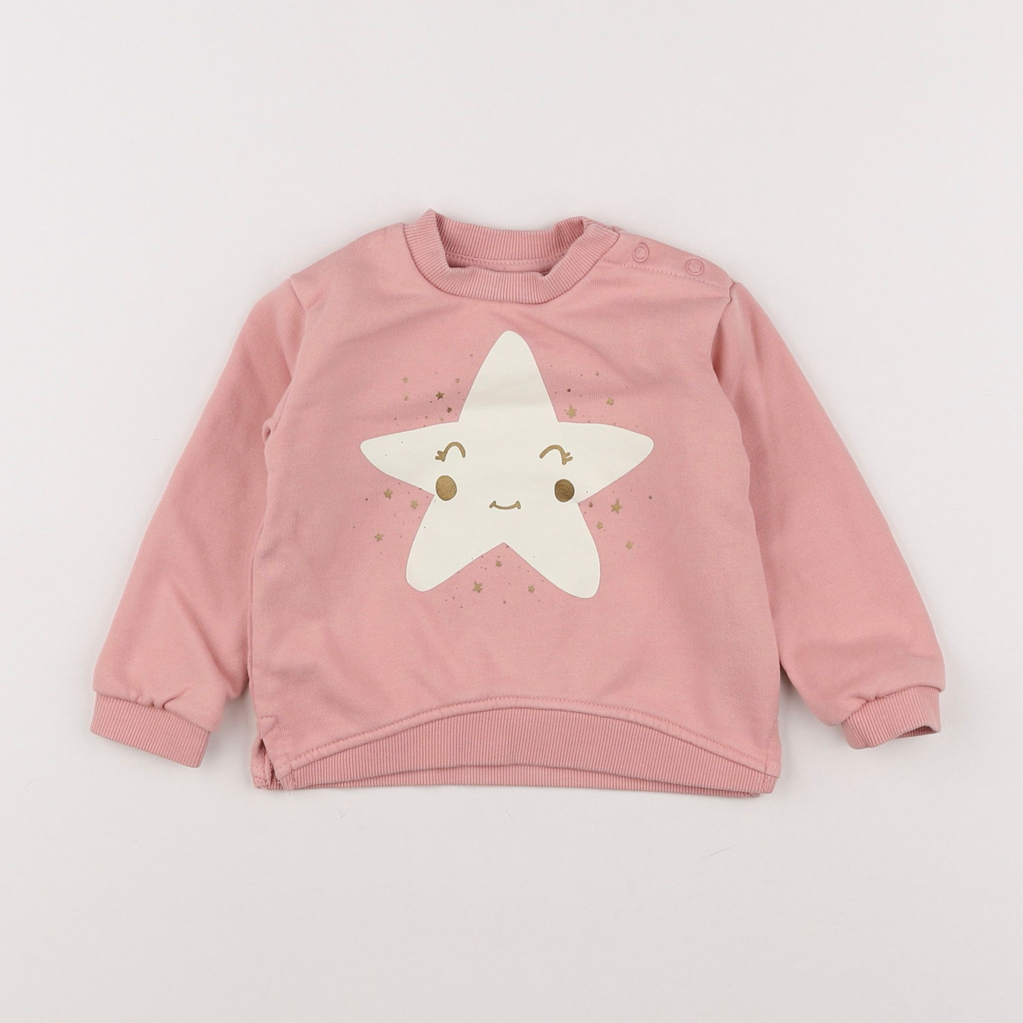 Zara - sweat rose - 3/6 mois