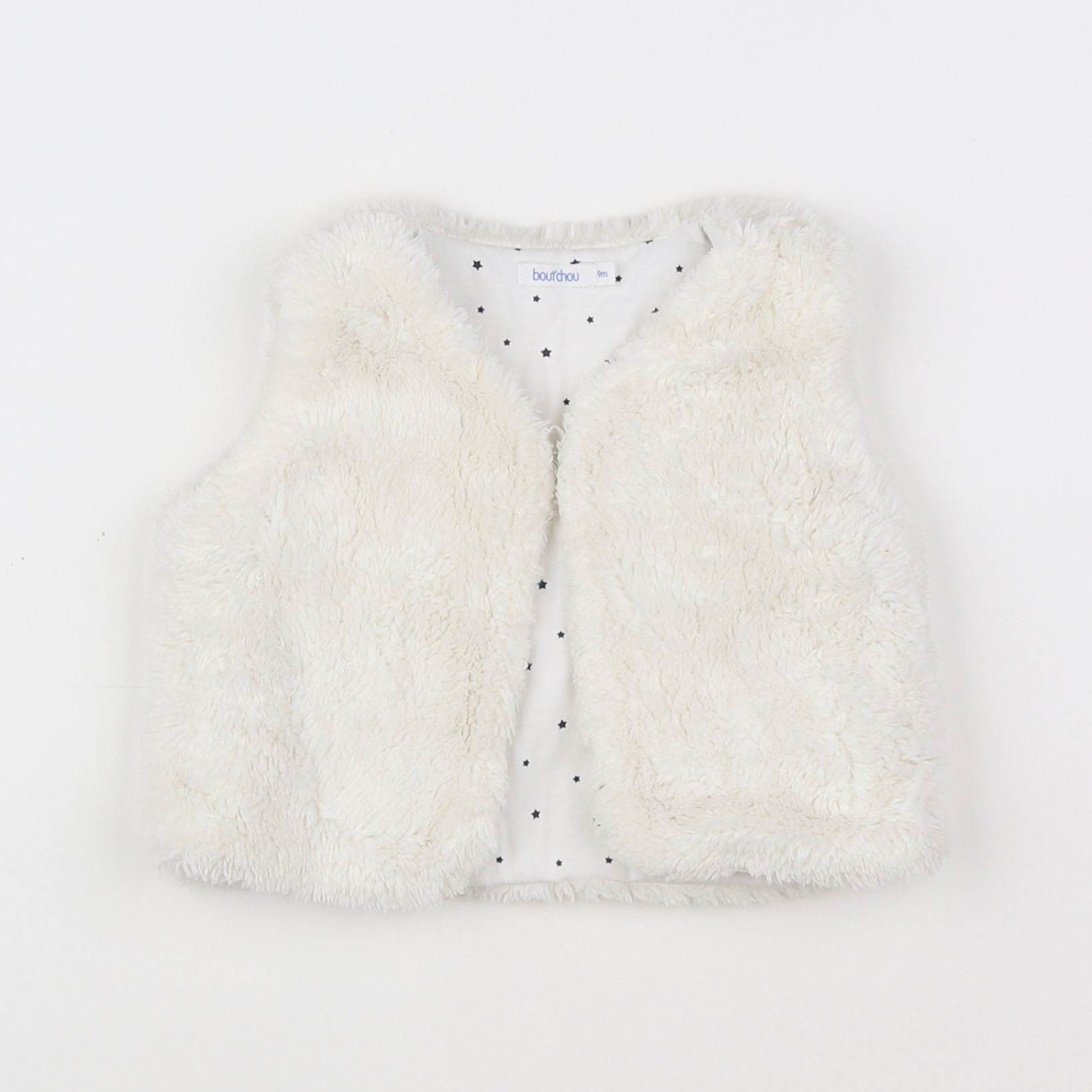 Boutchou - gilet blanc - 9 mois