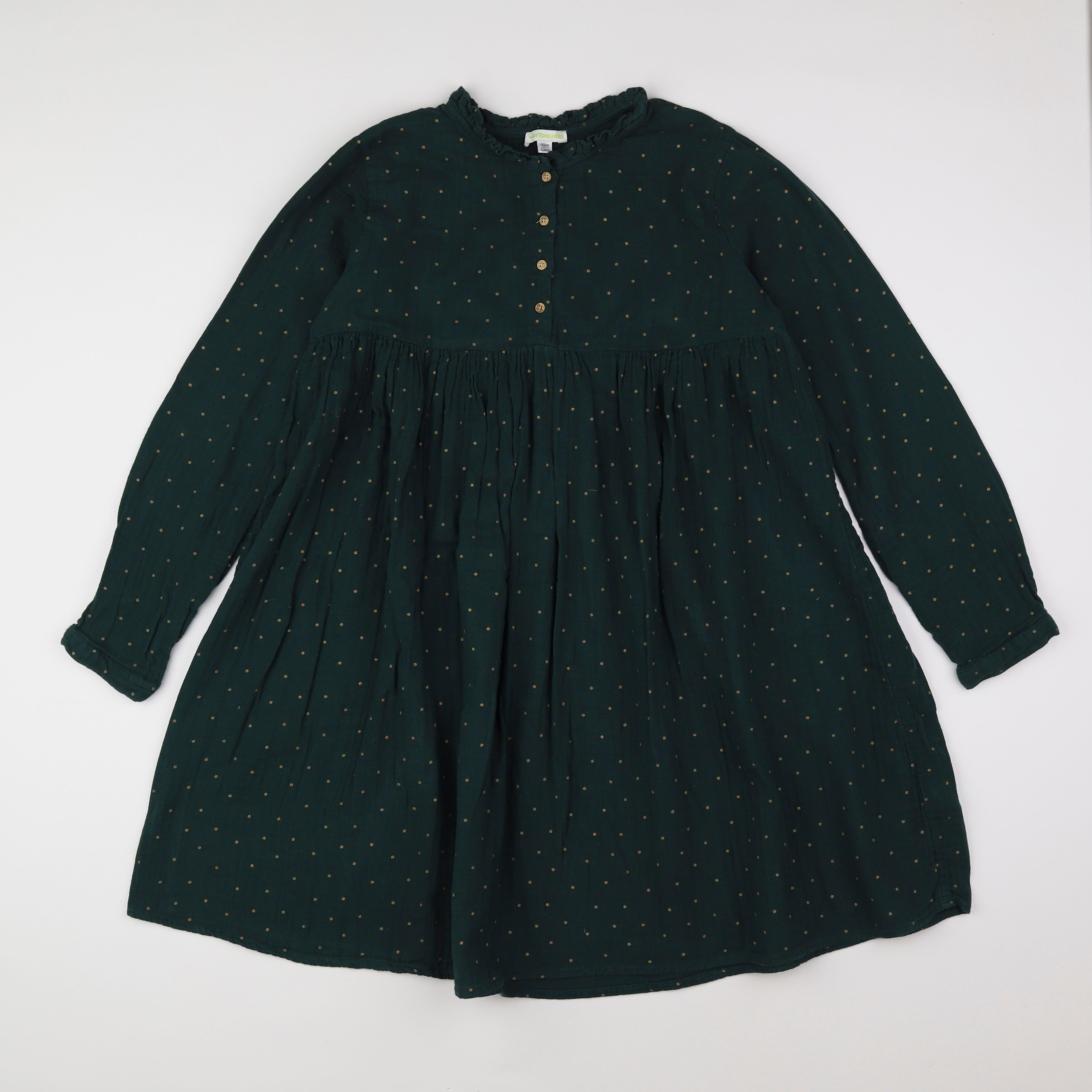 Vertbaudet - robe vert - 12 ans