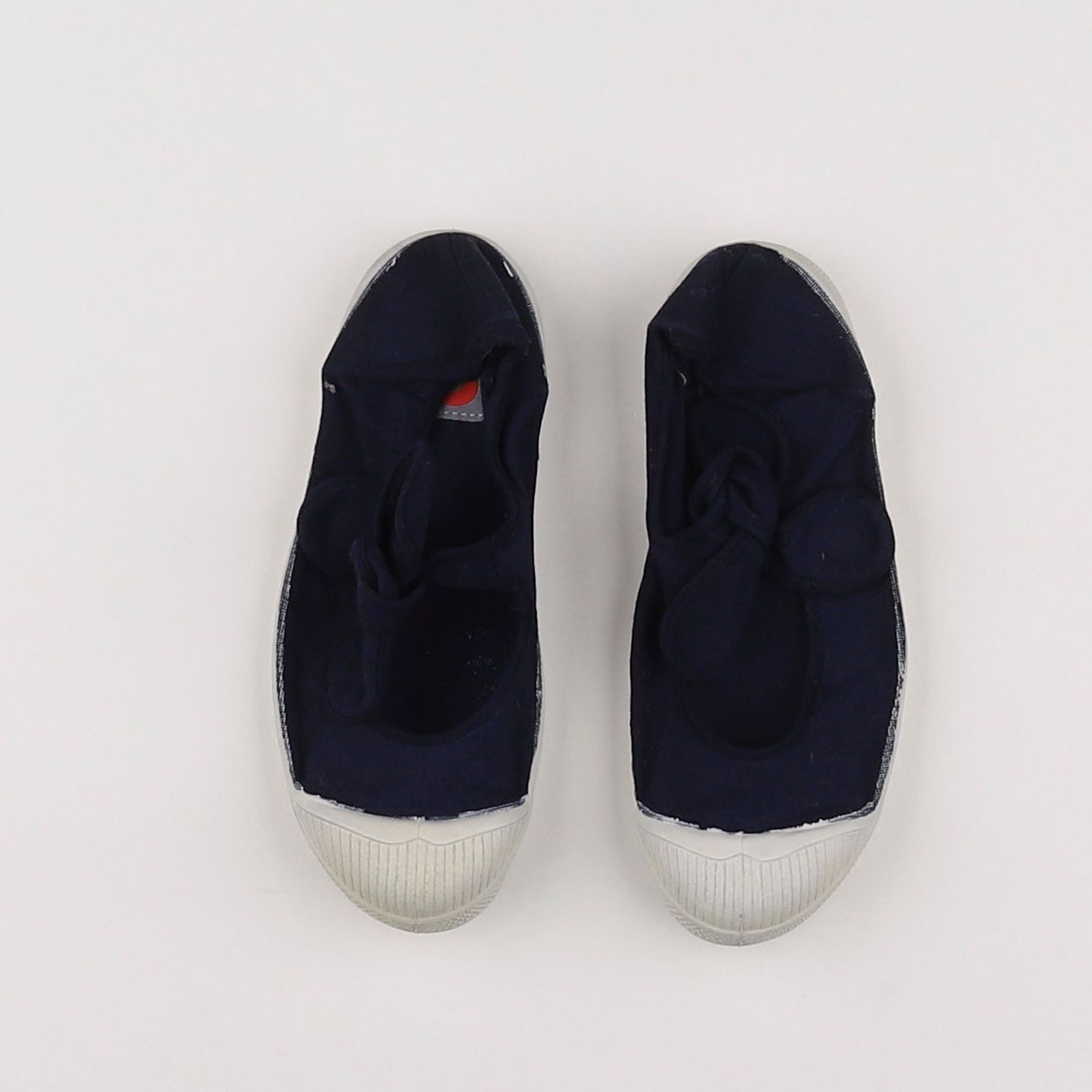 Bensimon - tennis à scratch/ lacets bleu - pointure 31