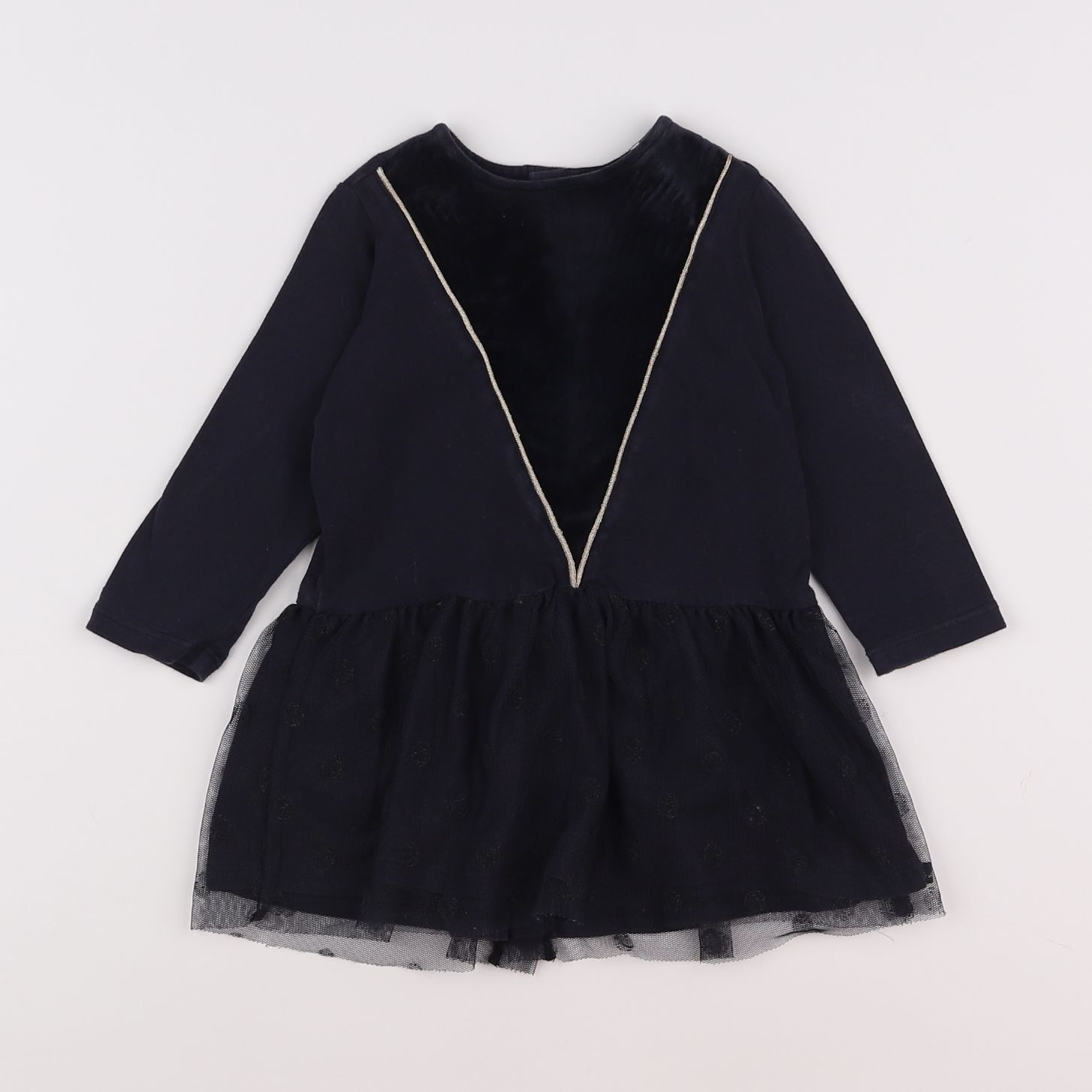 IKKS - robe bleu - 12 mois