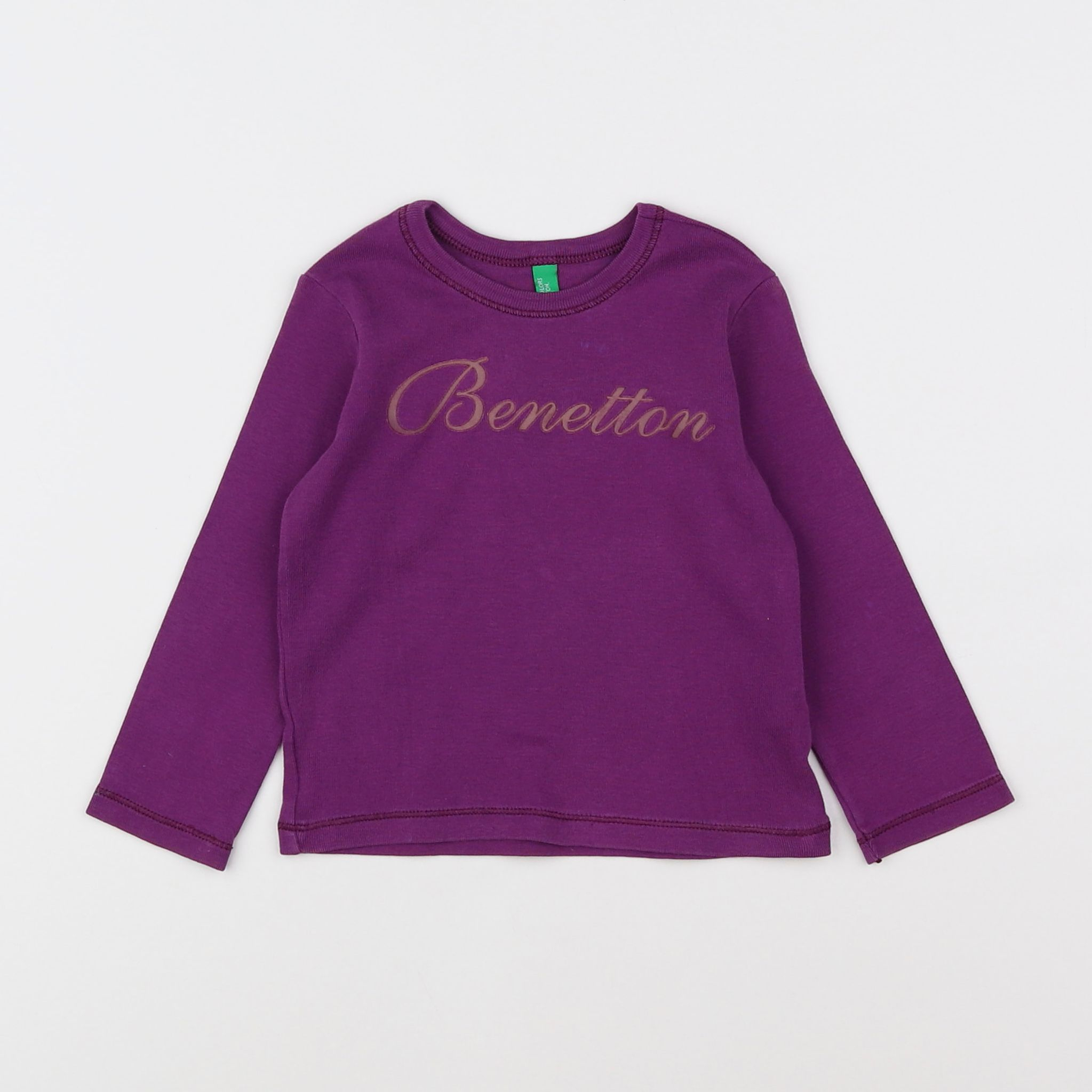 Benetton - tee-shirt violet - 12/18 mois