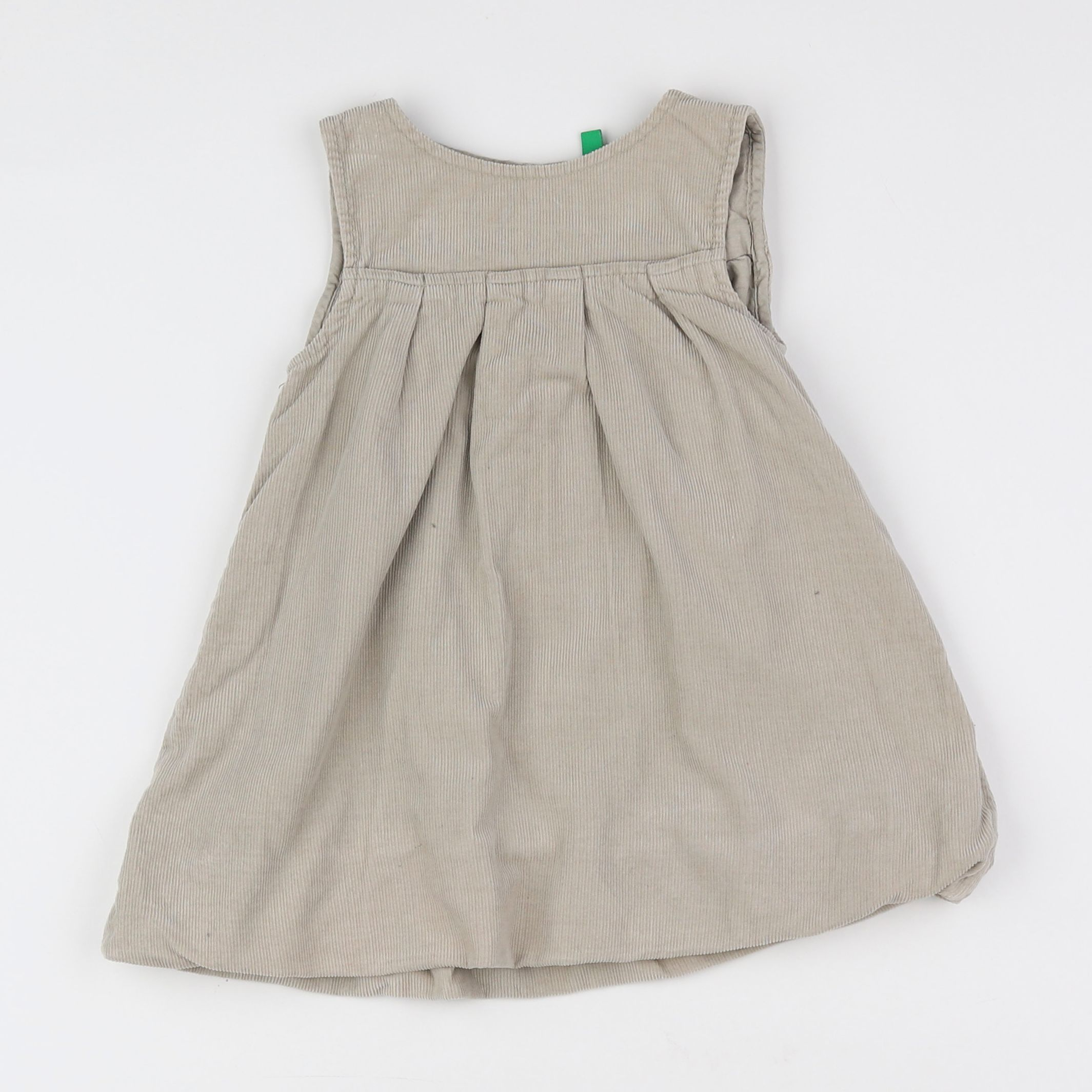 Benetton - robe gris - 12/18 mois