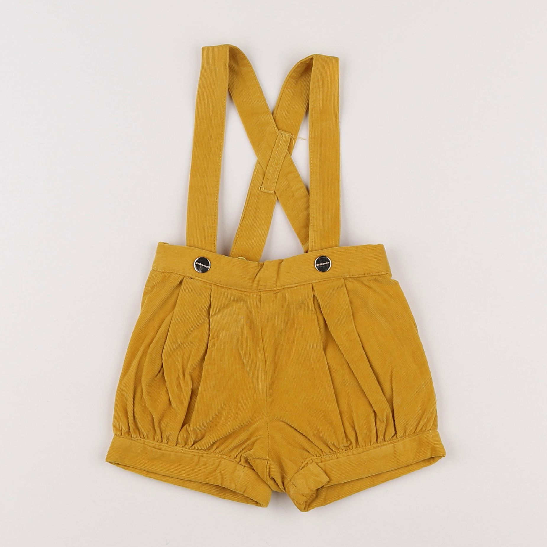 Jacadi - short doublé jaune - 12 mois