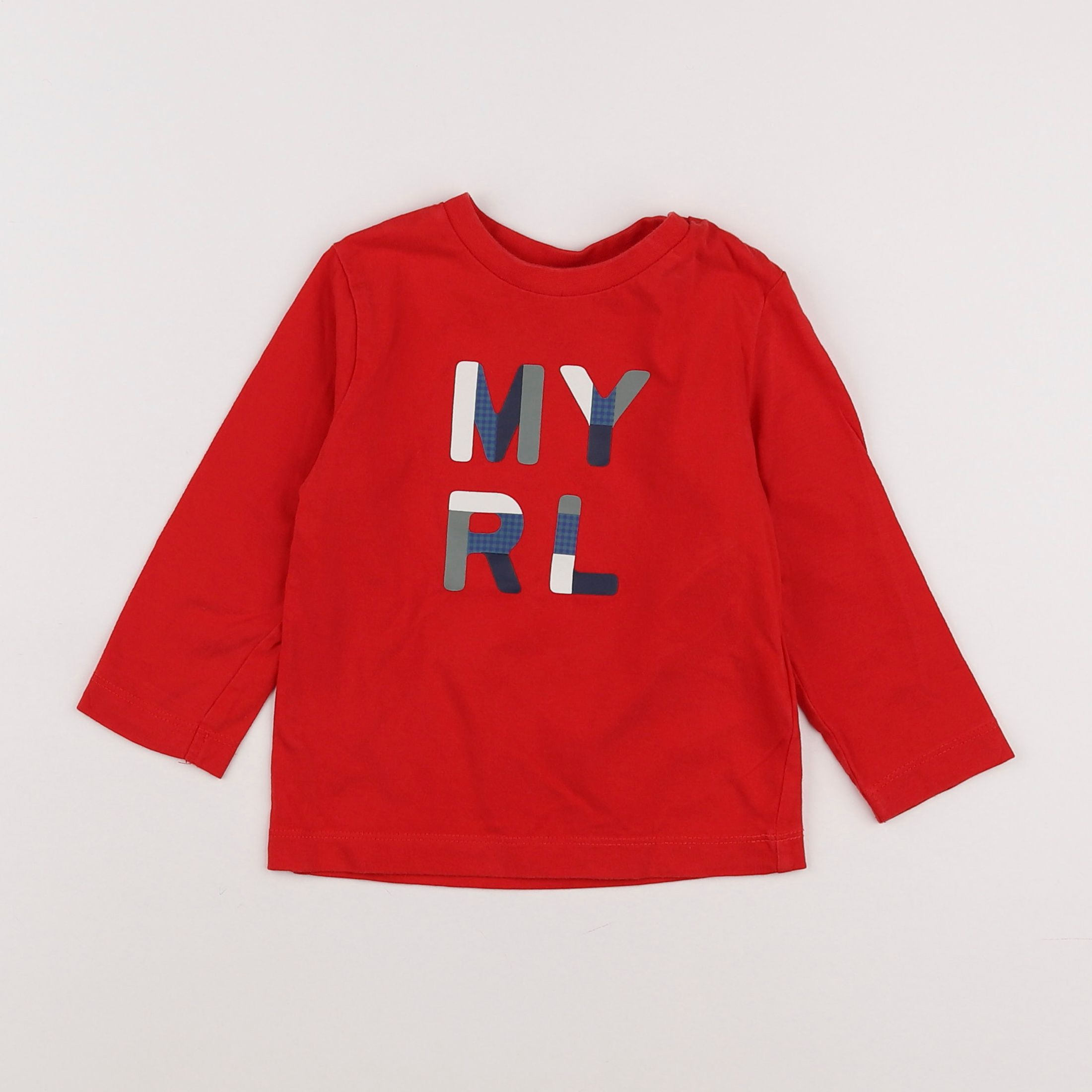 Mayoral - tee-shirt rouge - 12 mois