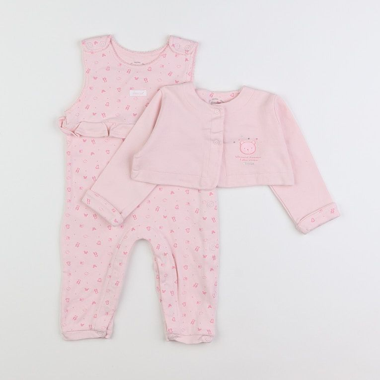 Absorba - pyjama coton rose - 6 mois