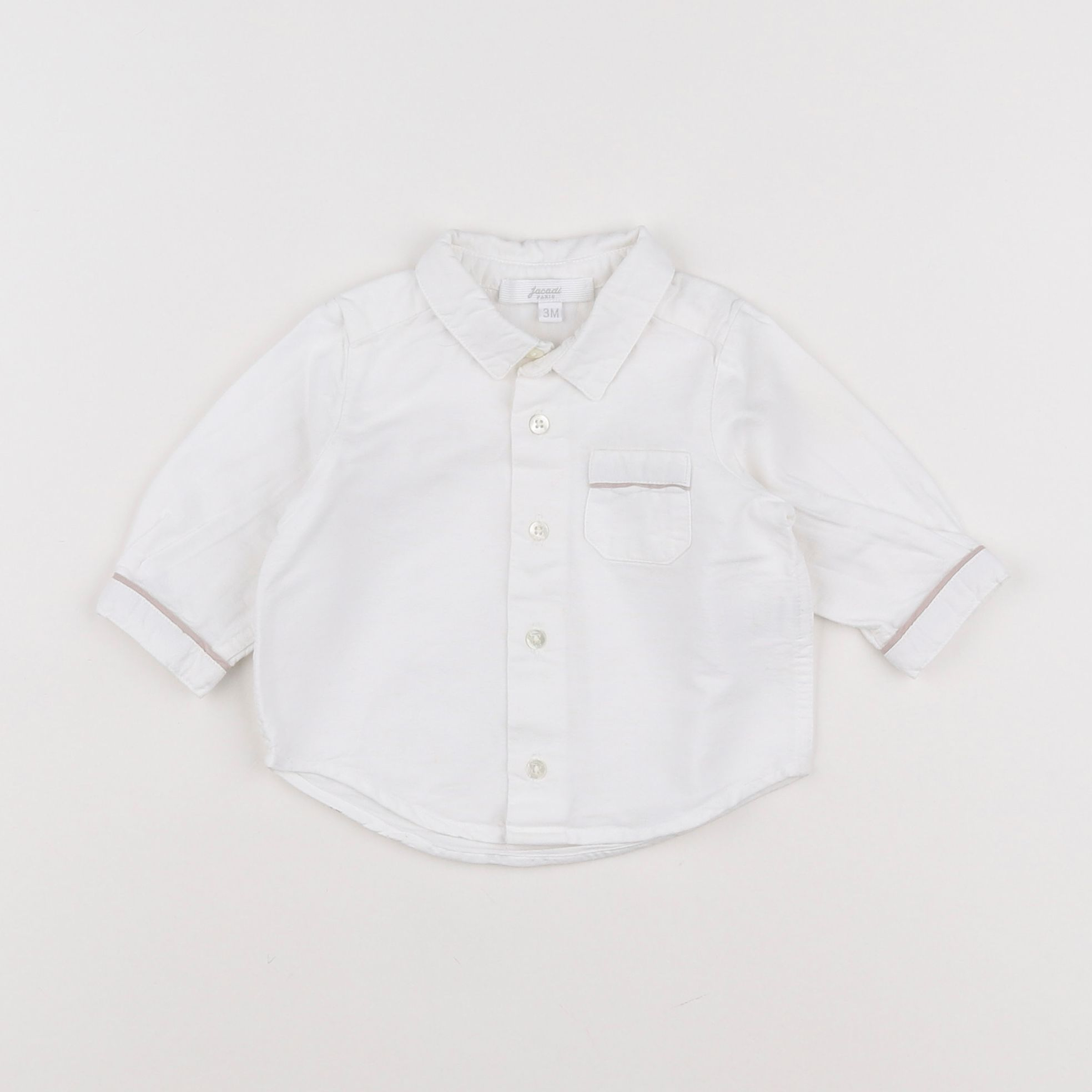 Jacadi - chemise blanc - 3 mois