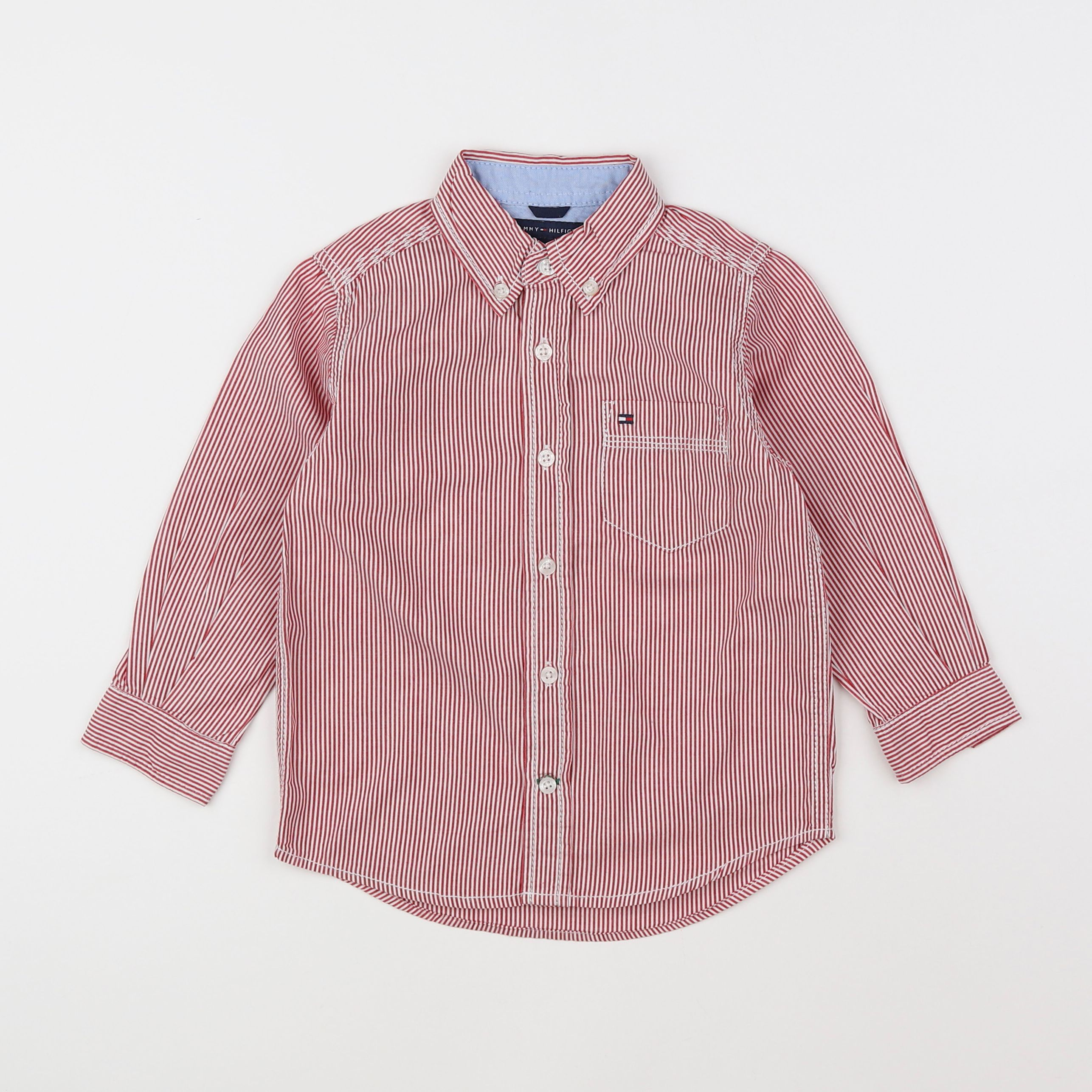 Tommy Hilfiger - chemise blanc, rouge - 2 ans