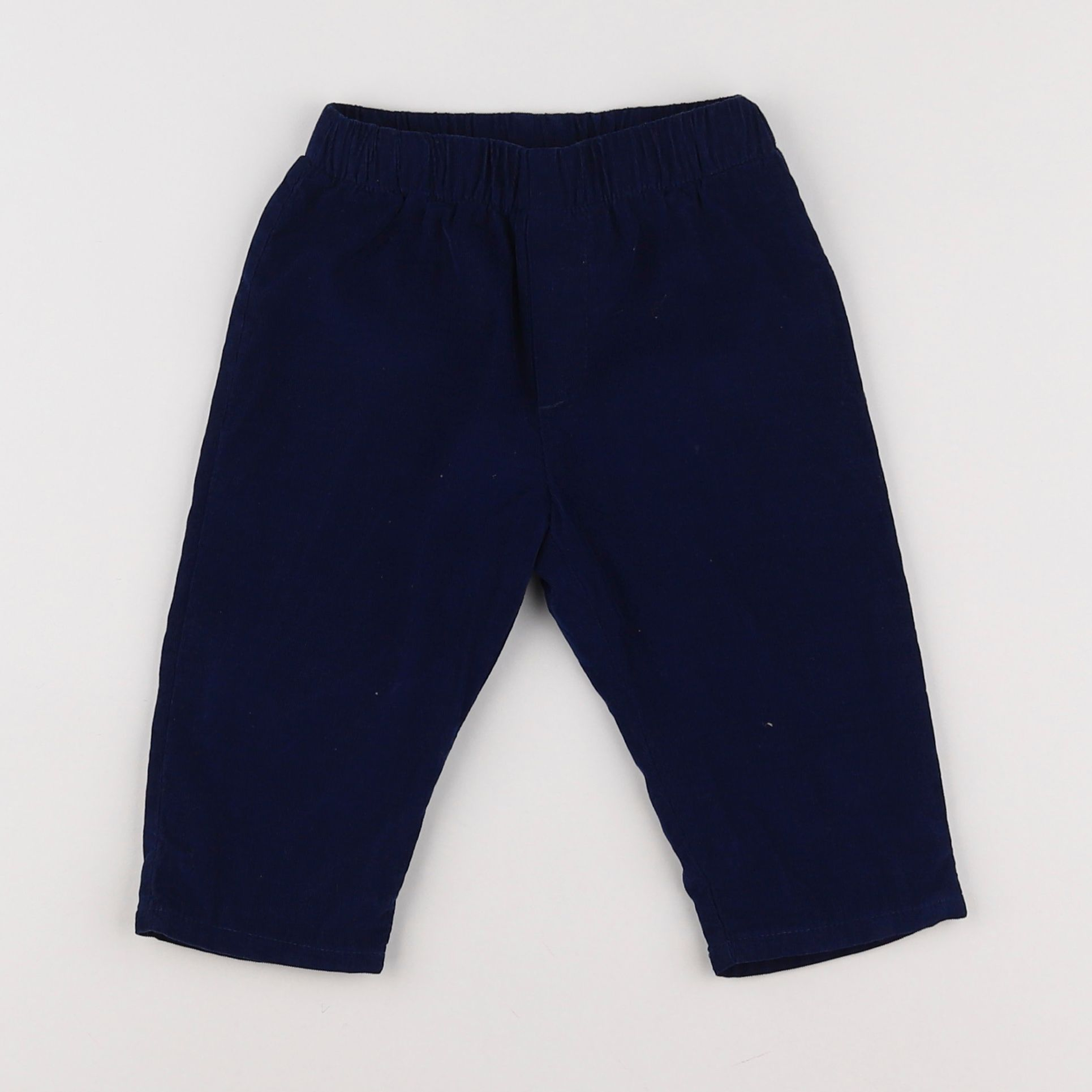 Jacadi - pantalon doublé bleu - 12 mois