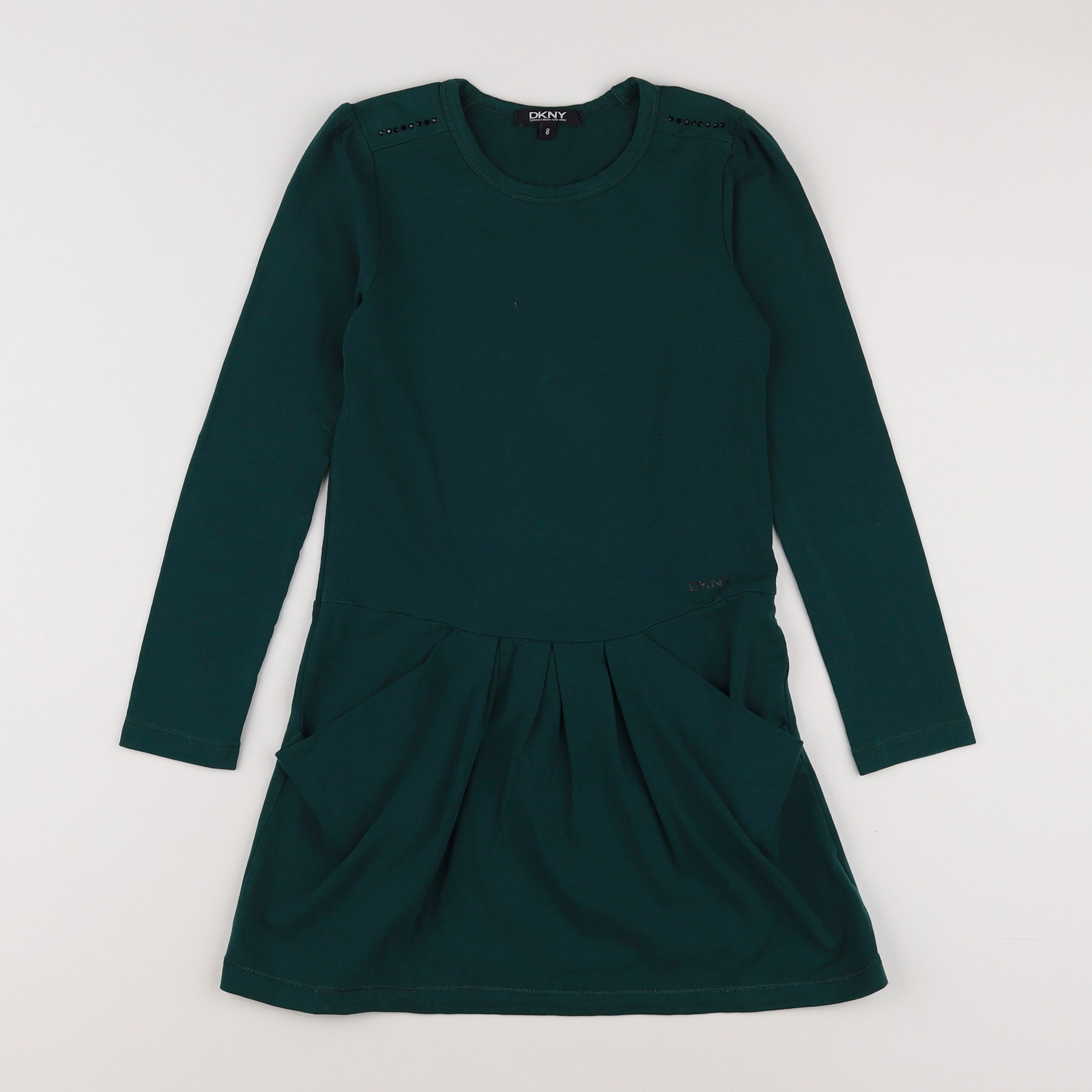 Dkny - robe vert - 8 ans